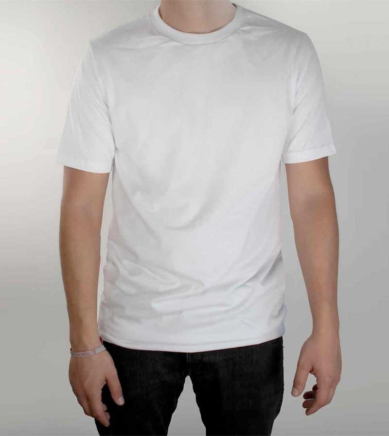 Remera de algodón premium para hombre - Blanco - ArtecolorVisual
