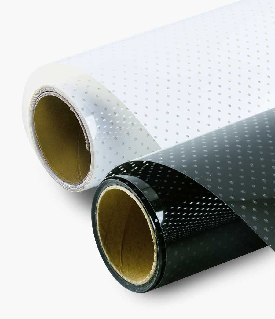 Vinilo textil perforado - PU libre de PVC