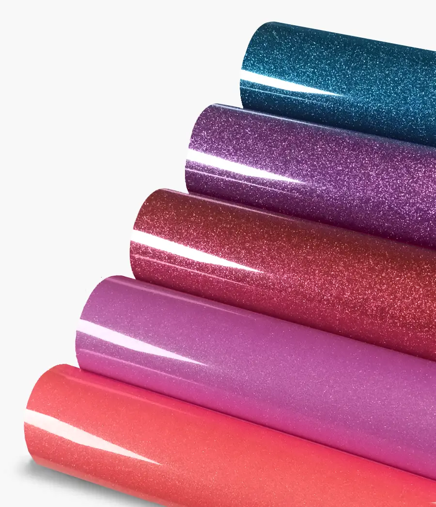 Glitter - Vinilo textil con brillantina